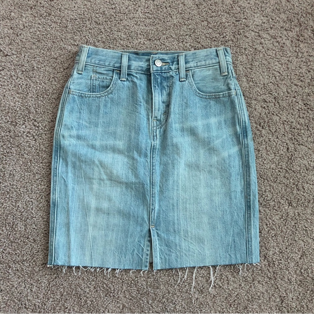 Levi Strauss & Co. Denim Mini Cut Off Skirt W25